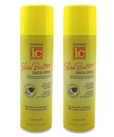 Fantasia Sheen Spray Shea Butter 14 Ounce Aerosol (Pack of 2) - Buy Online on GoSupps.com