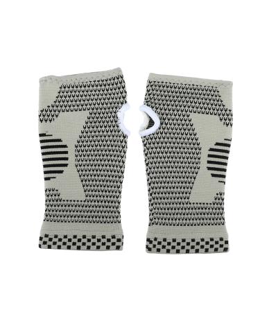 VOCOSTE Pair Wrist Brace Wrist Compression Sleeves Wrist Support for Women and Men for Carpal Tunnel and Wrist Pain Ease Gray Size L L Gray