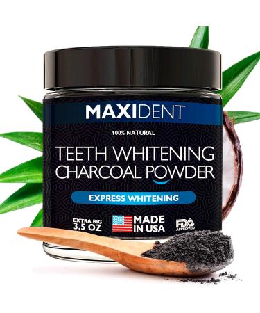 Organic Activated Charcoal Teeth Whitening Powder - Made in USA Coconut Charcoal - Safe Effective Tooth Whitener - Better than Strips Gel Whitening Pen or any Whitening Toothpaste