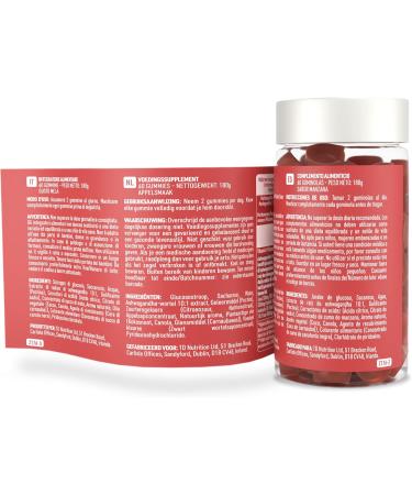 Gummies d'Ashwagandha 1500mg - Compl ment Alimentaire Haute Concentration avec Vitamine B6 - Saveur Naturelle de Pomme - 60 Gummies - Buy Online on GoSupps.com