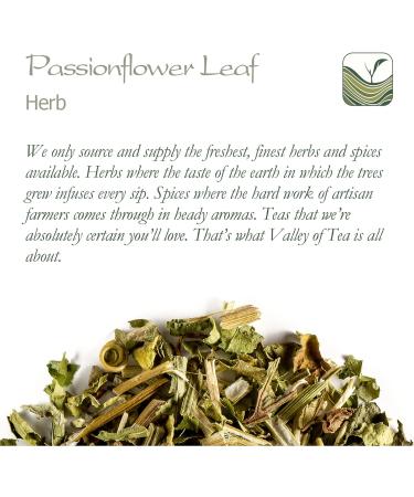 Organic Passionflower Tea for Anxiety Relief - Whole Leaf Dried Passiflora Herb - 100g Pack - Buy Online on GoSupps.com