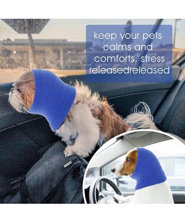 cobee Dog Snood for Dog Neck and Ears Warmer Pet Dog Earmuff for Comfort Anti-anxiety Bathing Grooming Reducing Noise Dog Neck and Ear Warmer Hood Calming Pet Snood Ear Covers (M Size Blue) - Buy Online on GoSupps.com