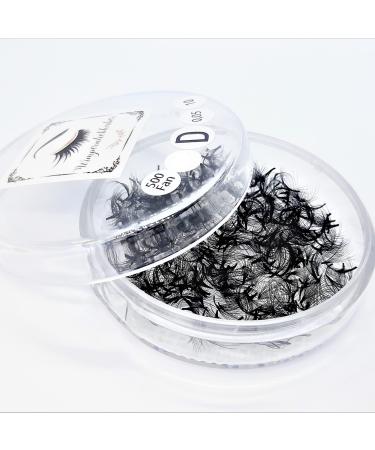 6d |0.07 Handmade eyelash subjects |500 finished compartments or 3000 volume eyelashes I handmade compartments for eyelash extensions (C Curl 11mm) C curl 11mm