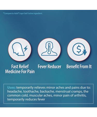 HealthA2Z Ibuprofen 200mg Tablets | Pain Reliever & Fever Reducer | 750 Total Tablets (250 Counts + 500 Counts) | Pain Relief for Headache Muscle Pain Joint Pain & Inflammation - Buy Online on GoSupps.com
