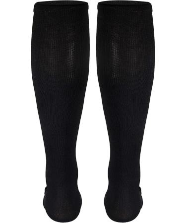 Truform Compression Knee High Socks 30-40 mmHg - Large Black Pack of 2 | International Shipping Available - Buy Online on GoSupps.com