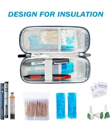 Onegenug Insulin Cooling Bag - Portable Eva Hardshell Case for Insulin Pens & Diabetic Accessories | 2 Cooling Packs Included - Buy Online on GoSupps.com
