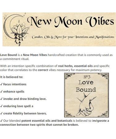 Love Bound Conjure Intention Oil .5 Oz Bottle Pagan Wiccan Herbs & Essential Oil Infused Spiritual Manifest Commitment Binding Love Fidelity Between Lovers Spells Rituals Conjure - Buy Online on GoSupps.com