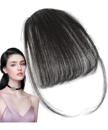 Meindin Clip in Bangs Real Hair | French Bangs Clip on Hair Bangs Extensions - Natural Color Clip on Neat Bangs Hair Extension Human Hair Bangs Extensions Stylish Hair Bangs Fringe Hairpieces Natural black - Buy Online on GoSupps.com