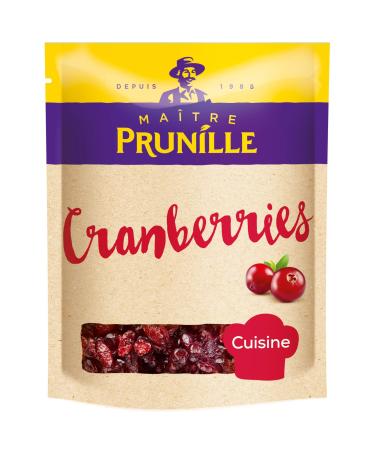 MASTER PRUNILLE - Dried Cranberries - Dried Fruits Cuisine - Rich in Vitamin C, Fiber and Antioxidants - For a Healthy Sna
