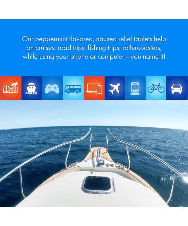 Bonine MAX Chewable Meclizine HCL 50mg for Motion Sickness Relief - Max Strength Formula, 16 Tablets, Peppermint - Cruise Essentials - Buy Online on GoSupps.com