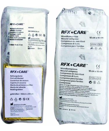RAU eh0010 Trio Multifunctional First Aid Bag According to DIN13164 (Latest Release) with ECE Warning Triangle and Gi - Buy Online on GoSupps.com