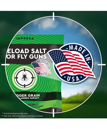 Impresa 2 lbs. Fly Salt for Fly Shooters  Made in The USA  Large Grain Salt for Fly Shooter - with Pouring Spout for Easy Loading  Non Caking - Buy Online on GoSupps.com