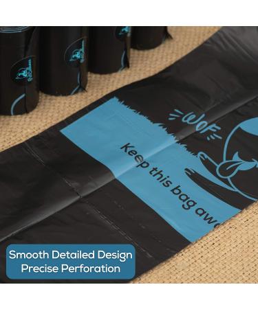 PetCellence Biodegradable Dog Poo Bags - 330 Poop Bags / 22 Rolls - Cornstarch Blend Extra Thick & Strong 100% Leak Proof with Poo Bag Dispenser Black 330 count (Pack of 1) - Buy Online on GoSupps.com
