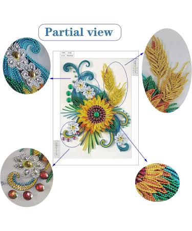 TRRCEPOS Partial Drill Diamond Painting  5D Diamond Painting Kit for Adults and Kids Diamond Flower Pictures 12 X 16 Inch (Diamond Flower-E) A-Diamond flower-E - Buy Online on GoSupps.com