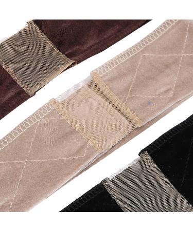 Adjustable 3-Piece Elastic Wig Handle Bands | Lace Boundary & Fastening Tips for Secure Wigs | Velvet Headbands for Comfort & Style - Buy Online on GoSupps.com
