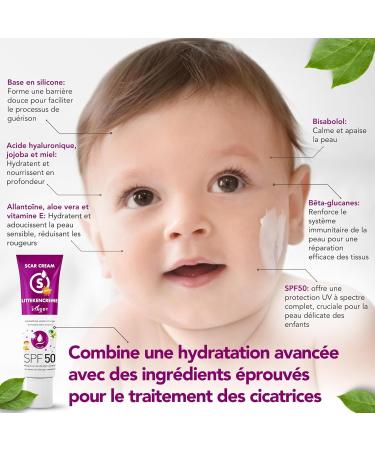 Staudt SPF50 Children's Cicatricielle Cream - Pediatric Silicone Gel for Sensitive Skin - Moisturizing Formula with Allantoin and Aloe - UV Protection Scar Cream - 40 ml - Buy Online on GoSupps.com