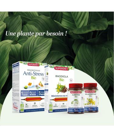 SUPERDIET -BIO-3-phase anti-stress protocol: Stress resistance Peaceful sleep Tone & Energy - 30 ampoules of 15 ml - Buy Online on GoSupps.com