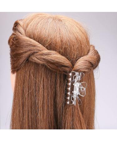 ZIBARBER 12 Pack Crystal Clear Hair Claw Clips for Women - Strong Hold Jaw Clips for Fine & Thick Hair - Hair Grip Accessories 2 Inch - Buy Online on GoSupps.com