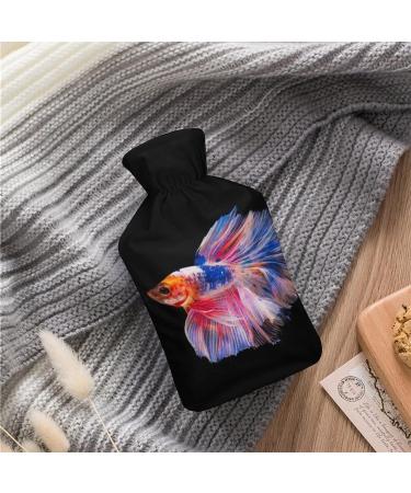 Buy Color Fish Hot Water Bottle with Plush Cover - Hand Warmer for Adults & Kids - 26.5x15.3cm - International Shipping Available - Buy Online on GoSupps.com
