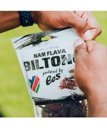 Nam Flava Original Biltong - Authentic Namibian Beef Jerky 250g | High Protein Dried Meat Snack (Pack of 5) - Buy Online on GoSupps.com