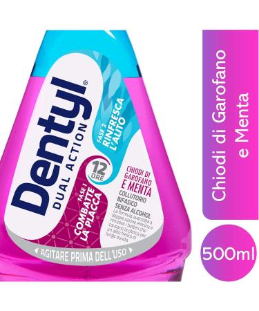  Dentyl Dentyl Dual Action Collutory Garophane and Mint 500 ml - Box of 6 - Buy Online on GoSupps.com