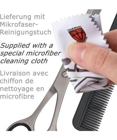 THREE SWORDS Professional Thinning Scissors Set - Stainless Steel Hair Scissors with Case & Comb - Ideal for Stylists & Barbers - Buy Online on GoSupps.com
