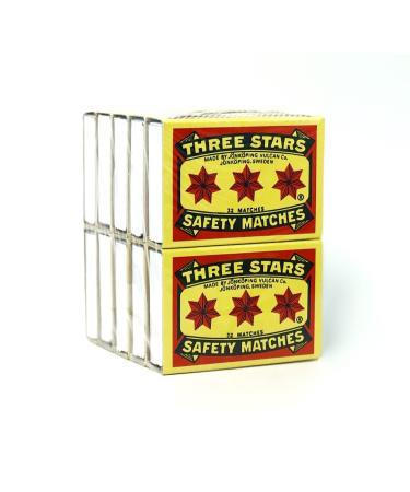 Swedish Match, Three Stars Safety Matches, 10 pack