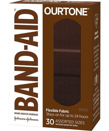 Band-Aid Brand Ourtone Flexible Fabric Adhesive Bandages - 30 Count - Buy Online on GoSupps.com