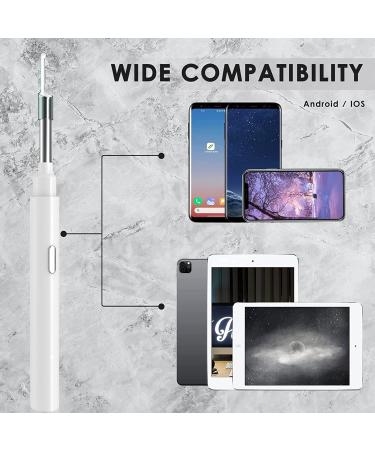 QDCFY OTOSKOK Wireless Endoscopic Camera - Ear Wax Removal Tool with LED for iPhone iPad & Android - Black/White - Buy Online on GoSupps.com