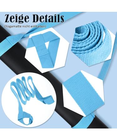 Adjustable Yoga Mat Carrier Strap - Premium Cotton Shoulder Sling for Easy Carry & Clamping - Ideal for Yoga Enthusiasts - Buy Online on GoSupps.com