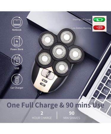 SAILHOME Electric Razor for Men | 5 in 1 Bald Head Grooming Kit | Cordless Waterproof USB Rechargeable Shaver - Wet & Dry Use Gray - Buy Online on GoSupps.com