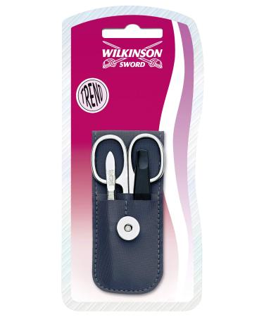 Wilkinson Sword 7000902B Tweezers / Nail Scissors / Nail File Set 3 Pieces
