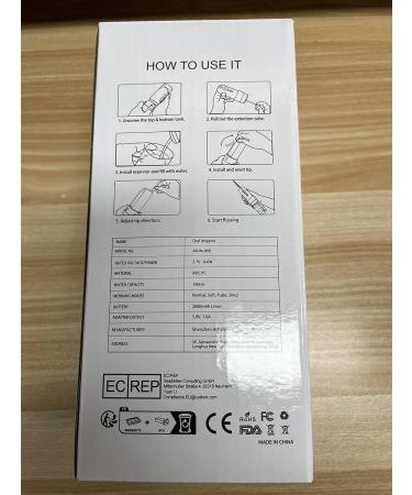 Geediar Oral Shower Test Winner | Water Flosser with 5 Nozzles & 4 Modes | Wireless Tooth Cleaner for Ultimate Oral Care - Buy Online on GoSupps.com