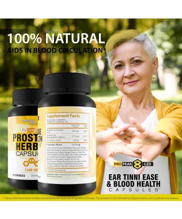 Natural Tinnitus Relief Ear Tinnie Ease Immune Boost - Our Best Tinnitus Relief for Ringing Ears Immune Support Supplement - Blood Booster - Ear Health - Immune Boost Blood Builder Blood Health Pills - Buy Online on GoSupps.com