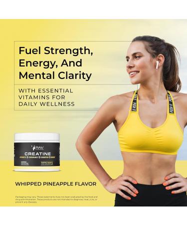 Raw Synergies Creatine Whipped Pineapple 30 serv - Buy Online on GoSupps.com