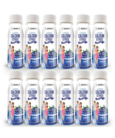 BariatricPal 1200mg Calcium Citrate Sugar-Free Liquid Shots - Blueberry (12-Pack)