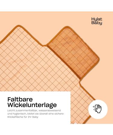 Hylat Baby Diaper Bag Set - Modern Brown Diaper Backpack with Diaper Pad & Cotton Bag - Perfect for On-the-Go Parents | International Shipping Available - Buy Online on GoSupps.com