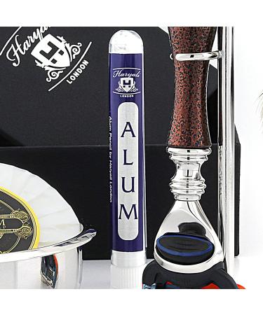 6 Pc Men's Shaving Kit - 5 Edge Razor Silver Tip Badger Brush Stand Soap & Bowl - Perfect Grooming Set for Men | International Shipping Available - Buy Online on GoSupps.com