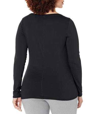 Under Armour Women's HeatGear Long-Sleeve T-Shirt - Black/Metallic Silver - Small - Buy Online on GoSupps.com