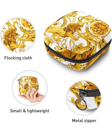 Period Pouch: Stylish Portable Tampon Storage Bag & Feminine Product Organizer - Multicolored Lion Design - Buy Online on GoSupps.com