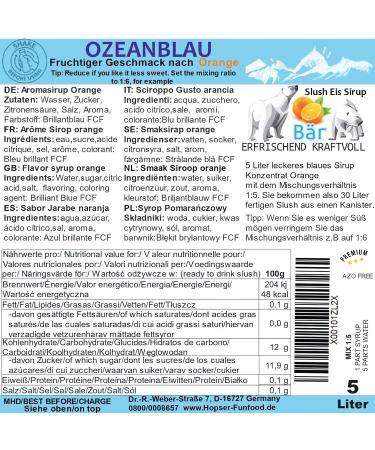 Buy ICE BR Slush Syrup Concentrate - Orange Blue Flavor for Refreshing Icy Treats | Fast International Shipping - Buy Online on GoSupps.com