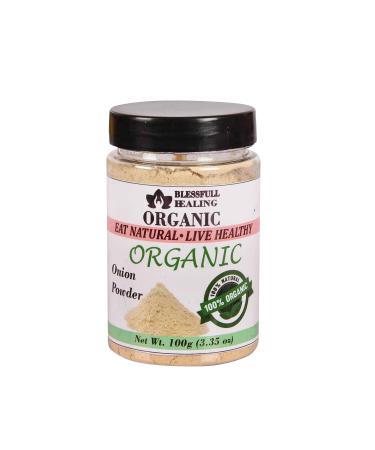 Blessfull Healing Organic Onion Powder 100 Gram Airtight Container (Packing May Vary) 100 Gram 3.35 oz