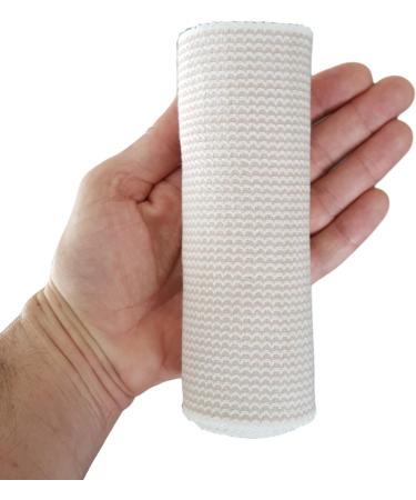HGP Elastic Bandage Wrap 2 Pack - 6in x 15ft, Touch Closure, Precise Compression for Lower Legs, Knee, Ankle, Chest - No Clips - Long Compression Bandage - Buy Online on GoSupps.com
