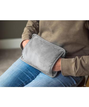 Home Comforts Rechargeable Electric Hot Water Bottle Bed Hand Warmer Massaging Heat Pad Pain Relief Grey 26 18cm - Buy Online on GoSupps.com
