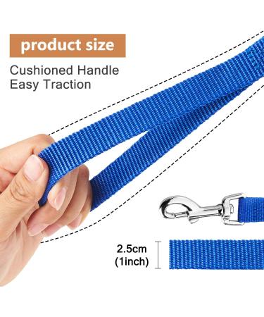 Durable 20m Blue Dog Track Line - Weatherproof Nylon Leash for All Dog Sizes with D-Carabiner & Grip Cushion | International Shipping Available - Buy Online on GoSupps.com
