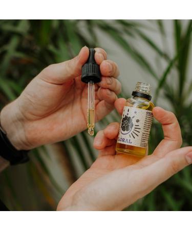  By Elementum Floral Beard Oil Natural Care with 6 Plant Oils Unique Mango Blackcurrant and Jasmine Scent 30ml - Buy Online on GoSupps.com