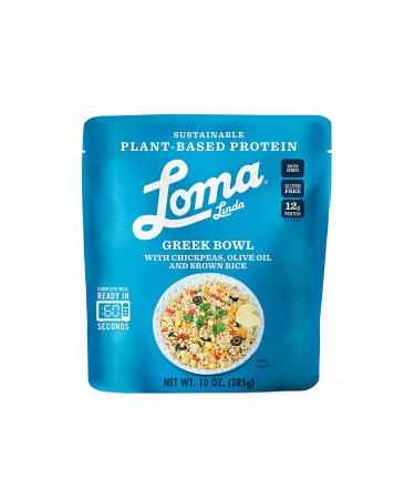 Loma Linda Plant-Based Greek Bowl Meal Packets (10 oz) - 6 Pack - Buy Online on GoSupps.com
