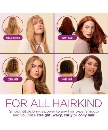 Shark SmoothStyle Heated Brush and Comb | Wet & Dry | Smoothing Hot Air Brush | 3 Temperatures | Soft & Voluminous Finish | All Hair Types | Silk HT202UK - Buy Online on GoSupps.com