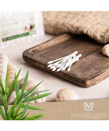 Makeup Cotton Swabs - Individually Sterilized Cosmetic Sticks (4x100) | Precision Correction Sticks with Pointed & Round Heads - Buy Online on GoSupps.com