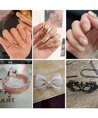 Buy Beadsland 1440 Pieces Flat Back Rhinestones - Gold SS10 Nail Crystals for Stunning Nail Art - Buy Online on GoSupps.com